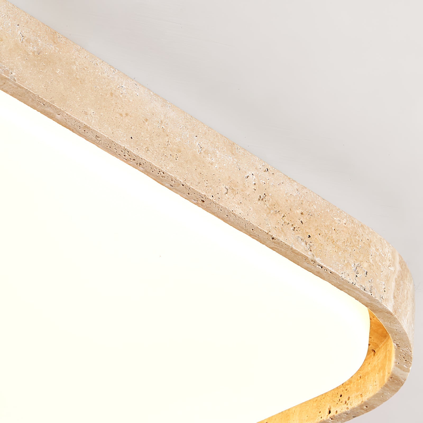 Aisle Lumière de Plafond Carrée en Travertin - Neutralighting