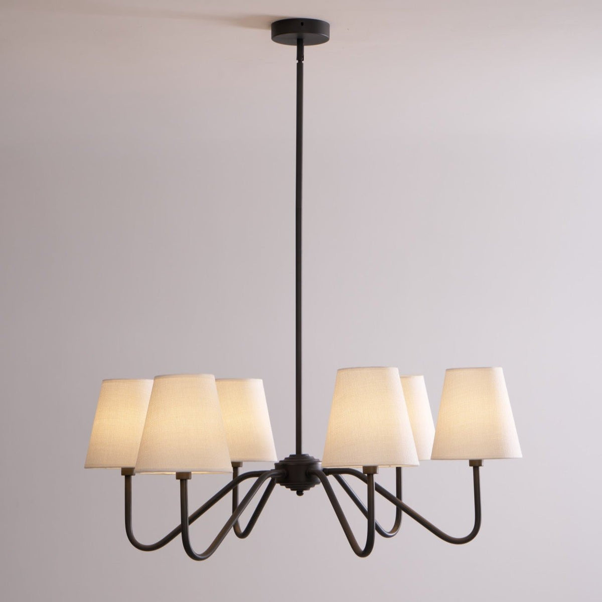 Aurvarira Chandelier Classique Noir en Tissu Lumos - Neutralighting