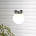 Luna Lampe Suspendue Globe en Verre Accent Chromé Minimaliste - Neutralighting
