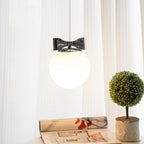 Luna Lampe Suspendue Globe en Verre Accent Chromé Minimaliste - Neutralighting