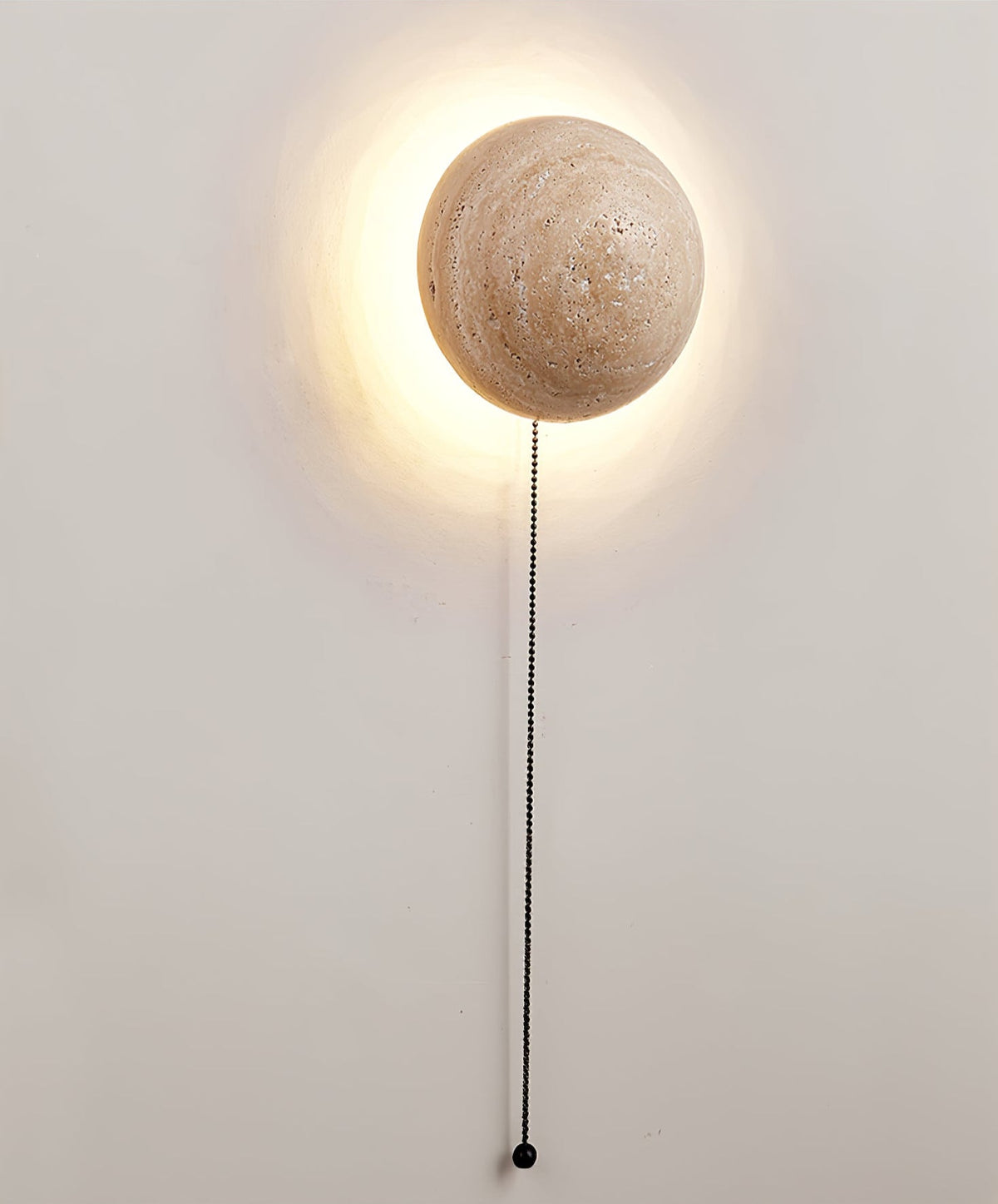 Nyvarion Applique Murale Minimaliste en Travertin - Neutralighting