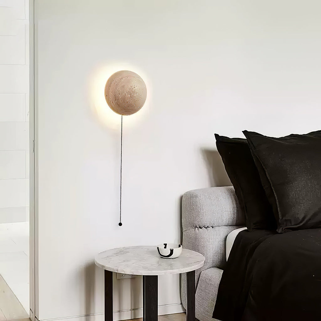 Nyvarion Applique Murale Minimaliste en Travertin - Neutralighting