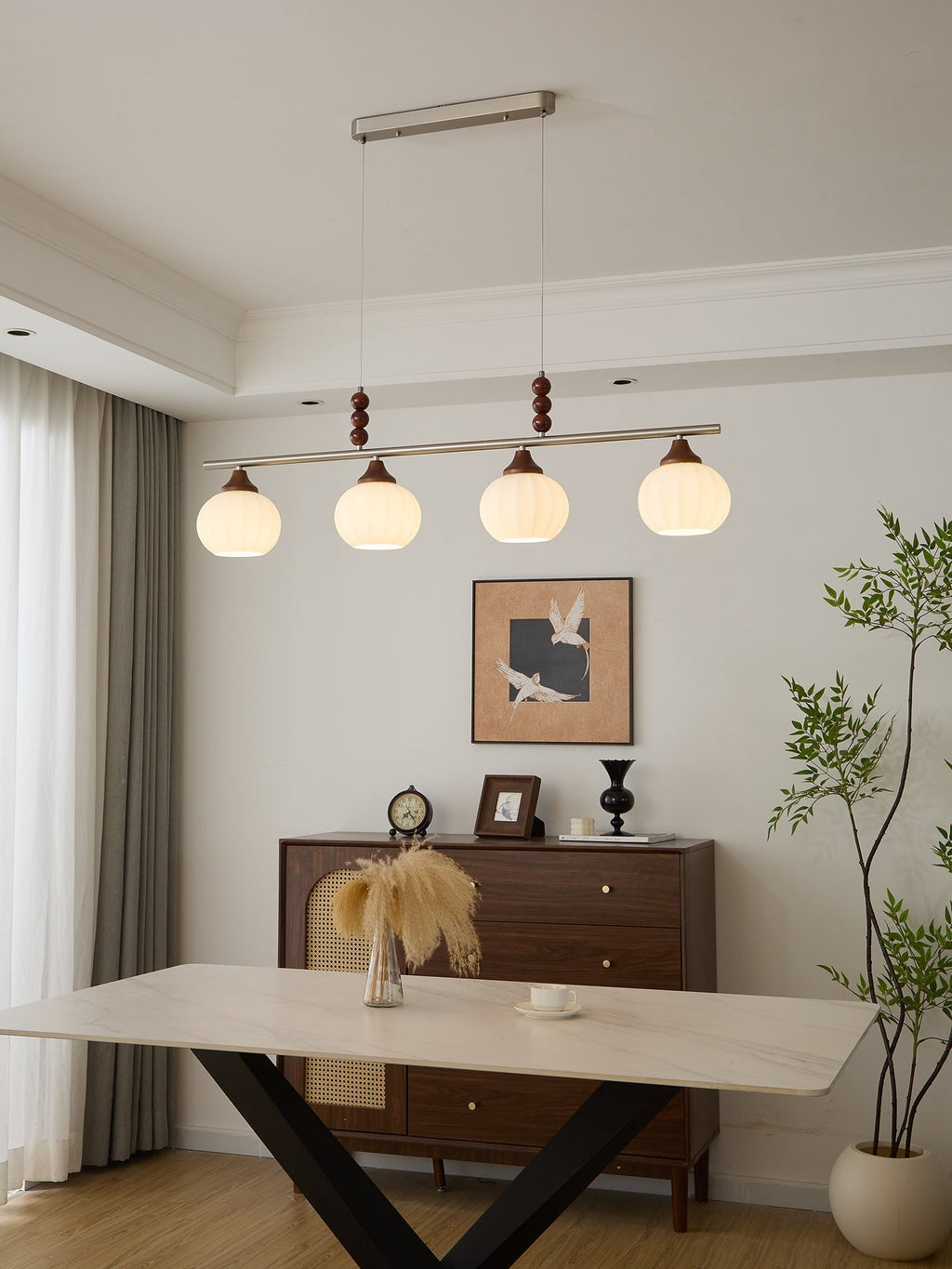 Vento Suspension en Verre Rétro - Neutralighting