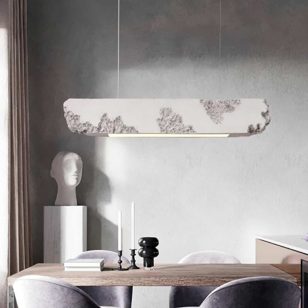Lunar Gleam Lampe Pendante Texturée Minimaliste Céleste - Neutralighting
