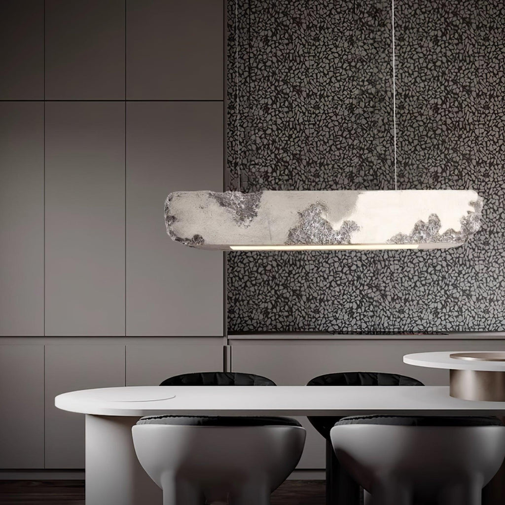 Lunar Gleam Lampe Pendante Texturée Minimaliste Céleste - Neutralighting