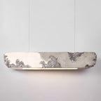 Lunar Gleam Lampe Pendante Texturée Minimaliste Céleste - Neutralighting