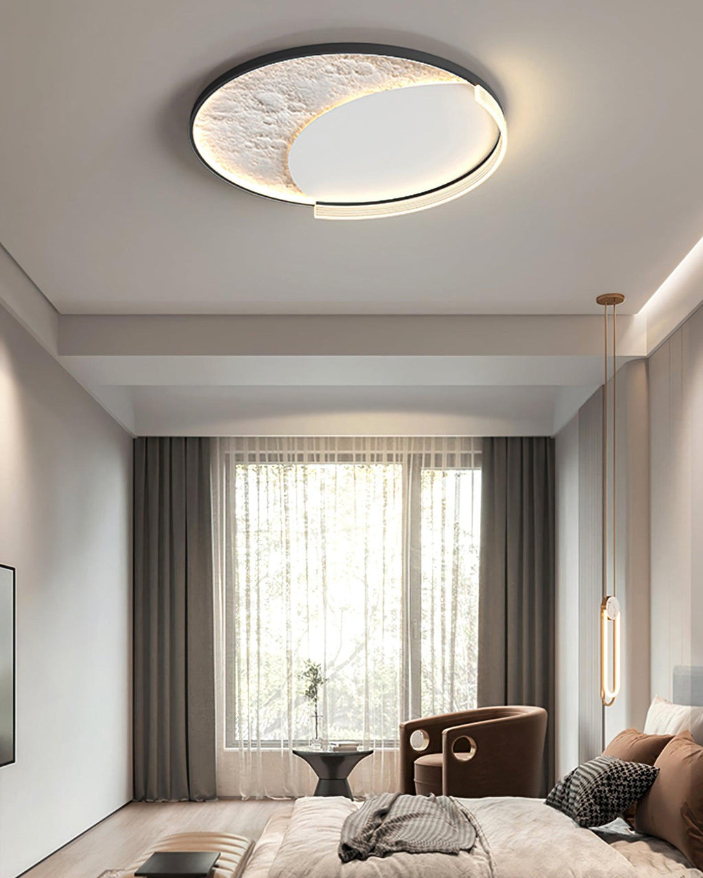 Syvine Plafonnier LED lunaire Nordic Art - Neutralighting