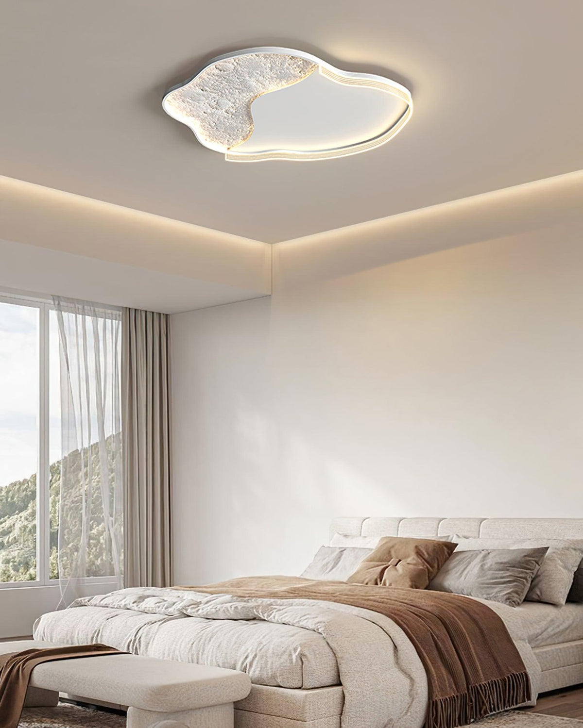 Syvine Plafonnier LED lunaire Nordic Art - Neutralighting