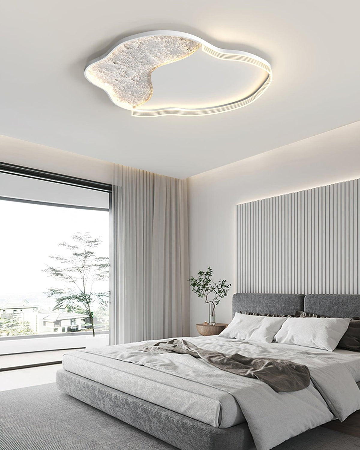 Syvine Plafonnier LED lunaire Nordic Art - Neutralighting