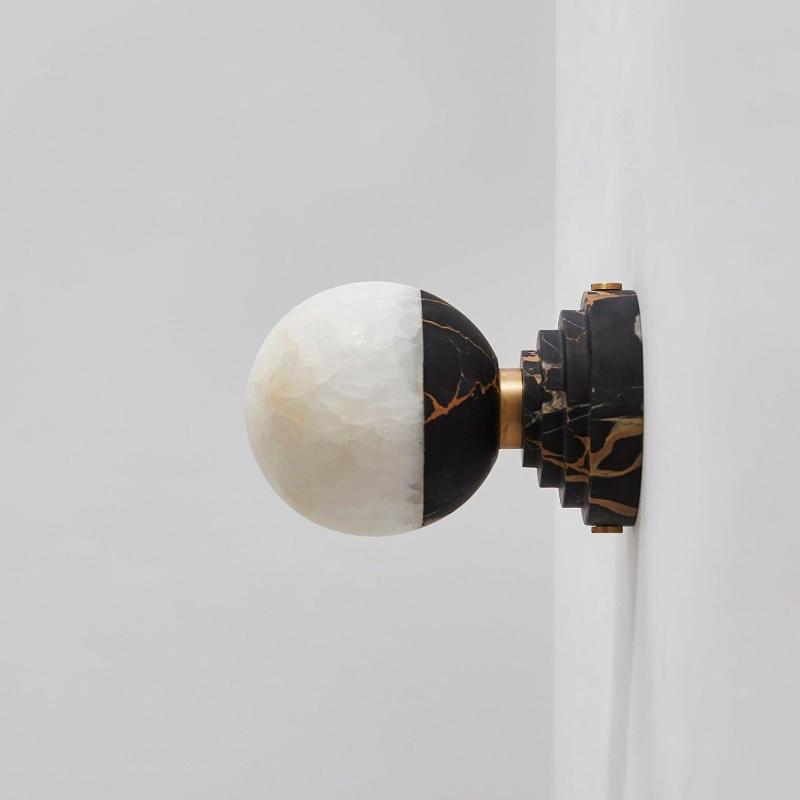 Nythee Applique Murale Laiton Marbre Minimaliste Moderne - Neutralighting
