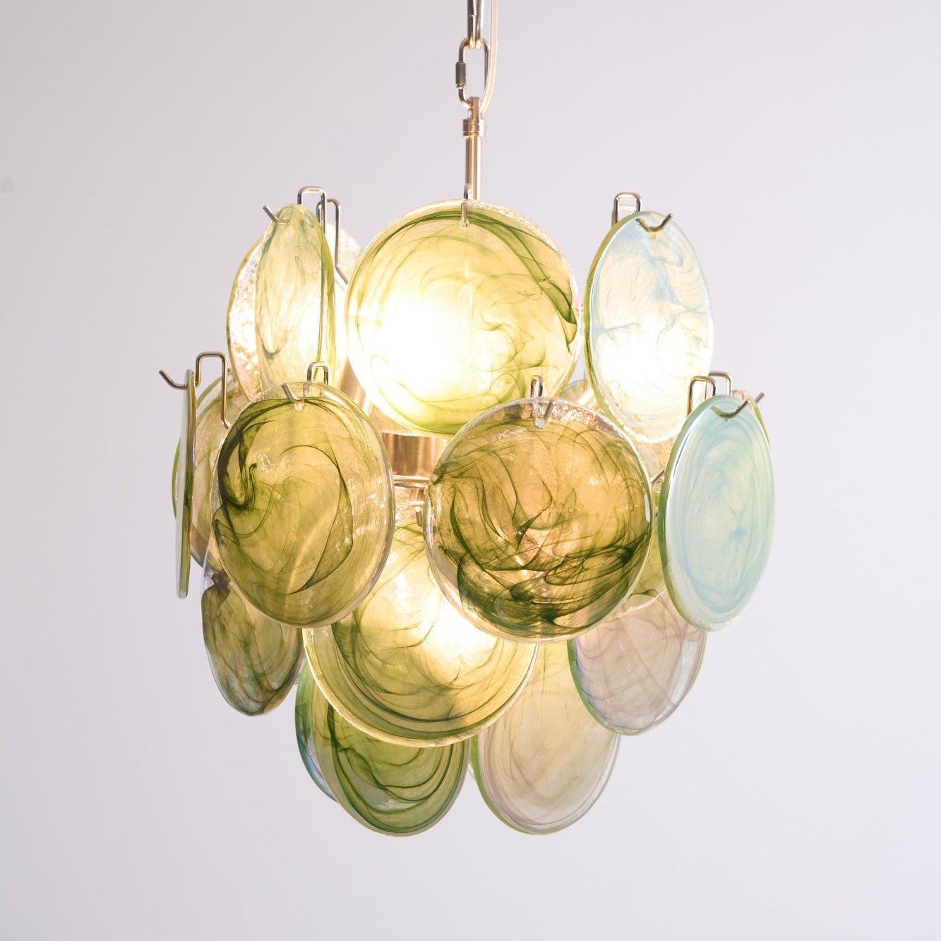 Aurora Lustre Multicolore Murano Disque Superposé Artistique - Neutralighting