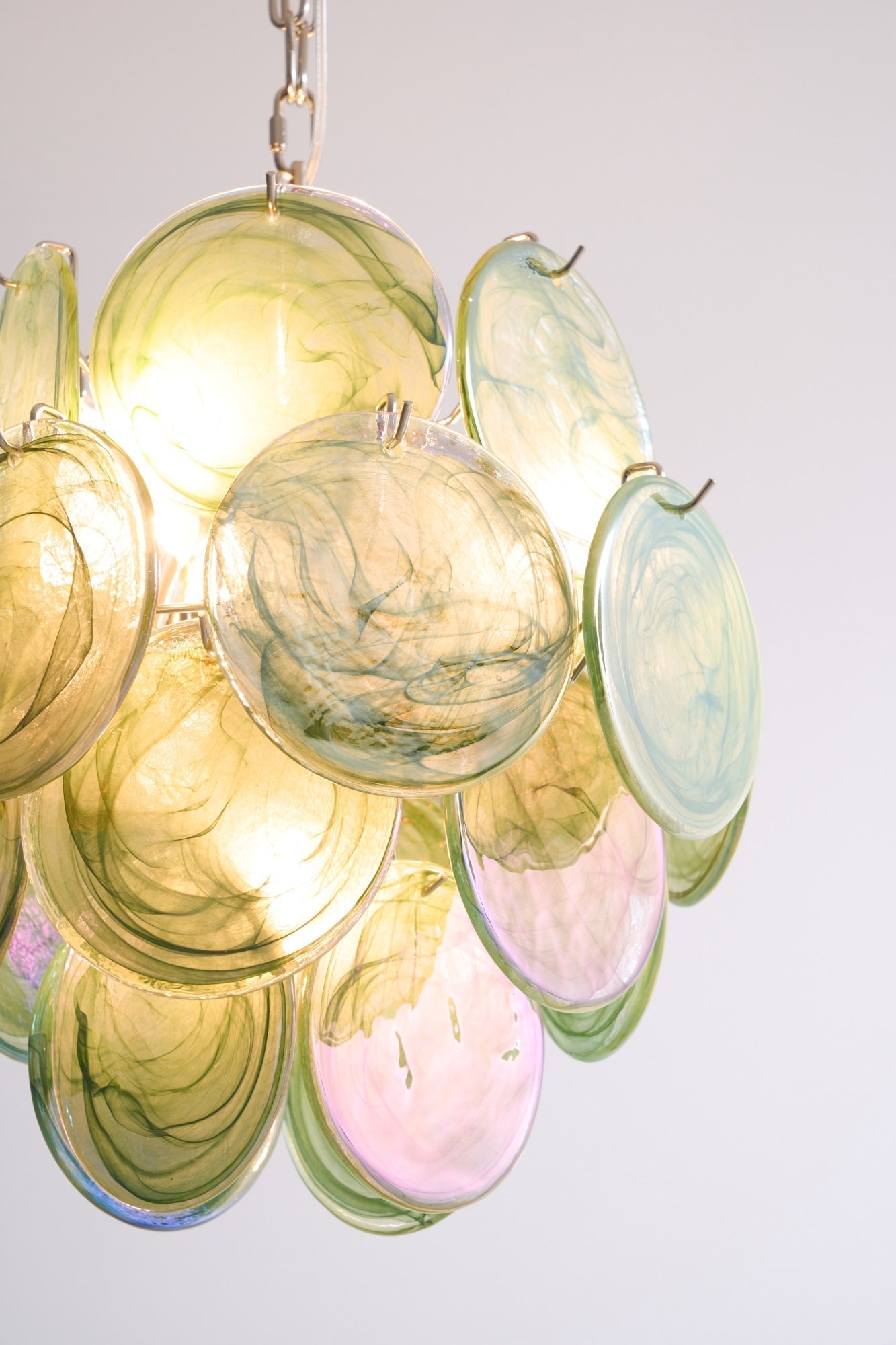 Aurora Lustre Multicolore Murano Disque Superposé Artistique - Neutralighting