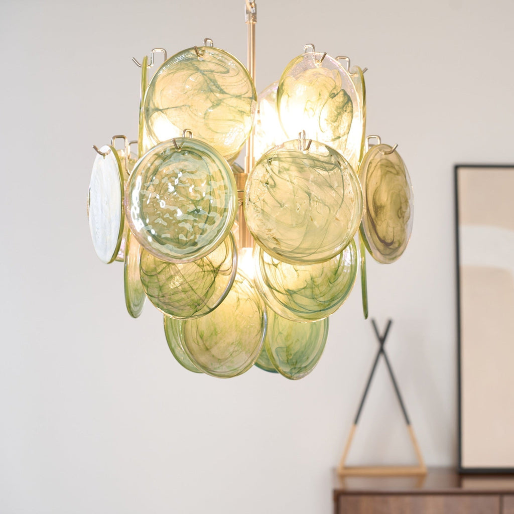 Aurora Lustre Multicolore Murano Disque Superposé Artistique - Neutralighting
