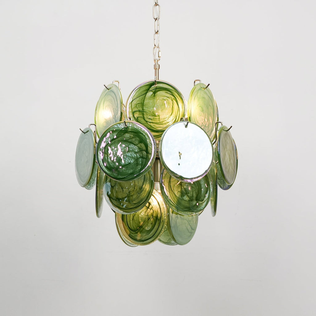 Aurora Lustre Multicolore Murano Disque Superposé Artistique - Neutralighting