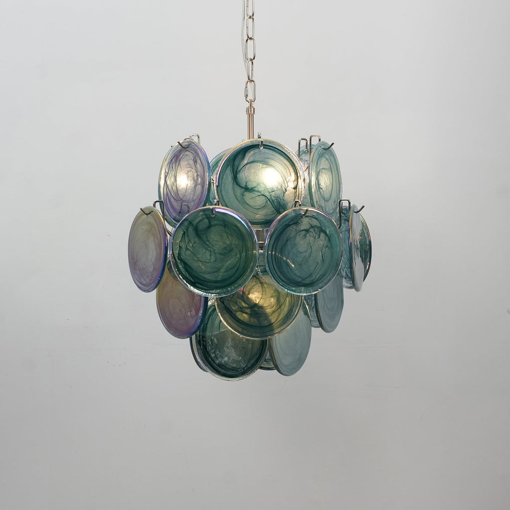 Aurora Lustre Multicolore Murano Disque Superposé Artistique - Neutralighting
