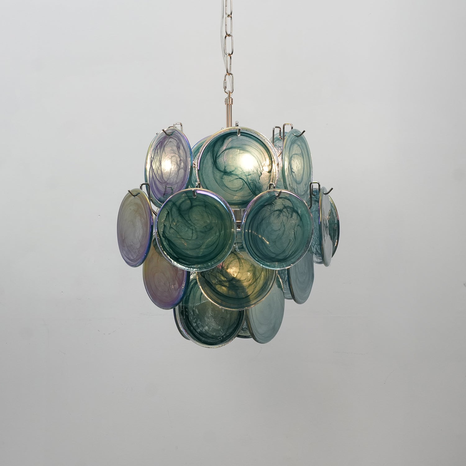 Aurora Lustre Multicolore Murano Disque Superposé Artistique - Neutralighting