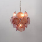 Aurora Lustre Multicolore Murano Disque Superposé Artistique - Neutralighting