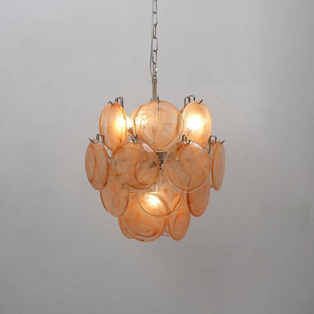 Aurora Lustre Multicolore Murano Disque Superposé Artistique - Neutralighting