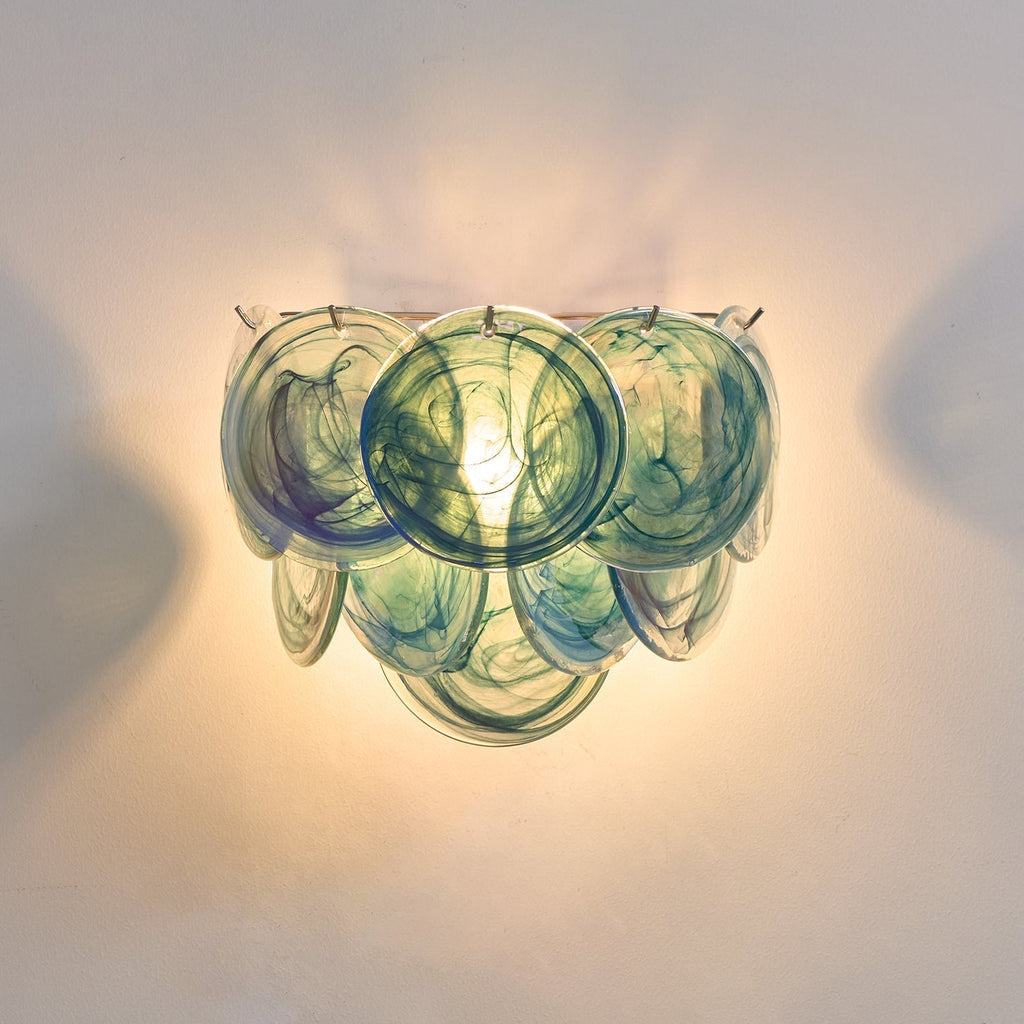 Aurora Applique Murale Disque Verre Murano Artistique - Neutralighting