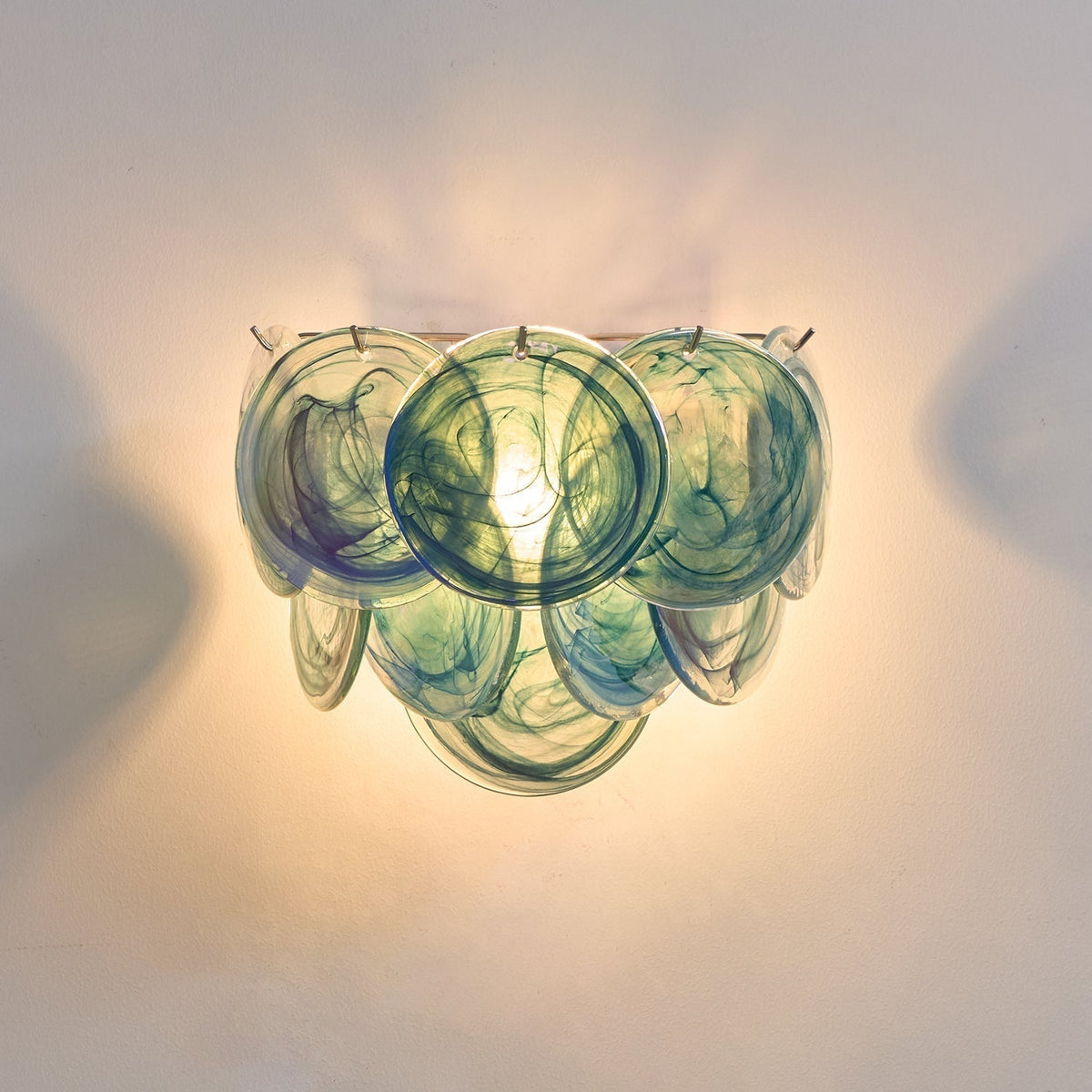 Aurora Applique Murale Disque Verre Murano Artistique - Neutralighting