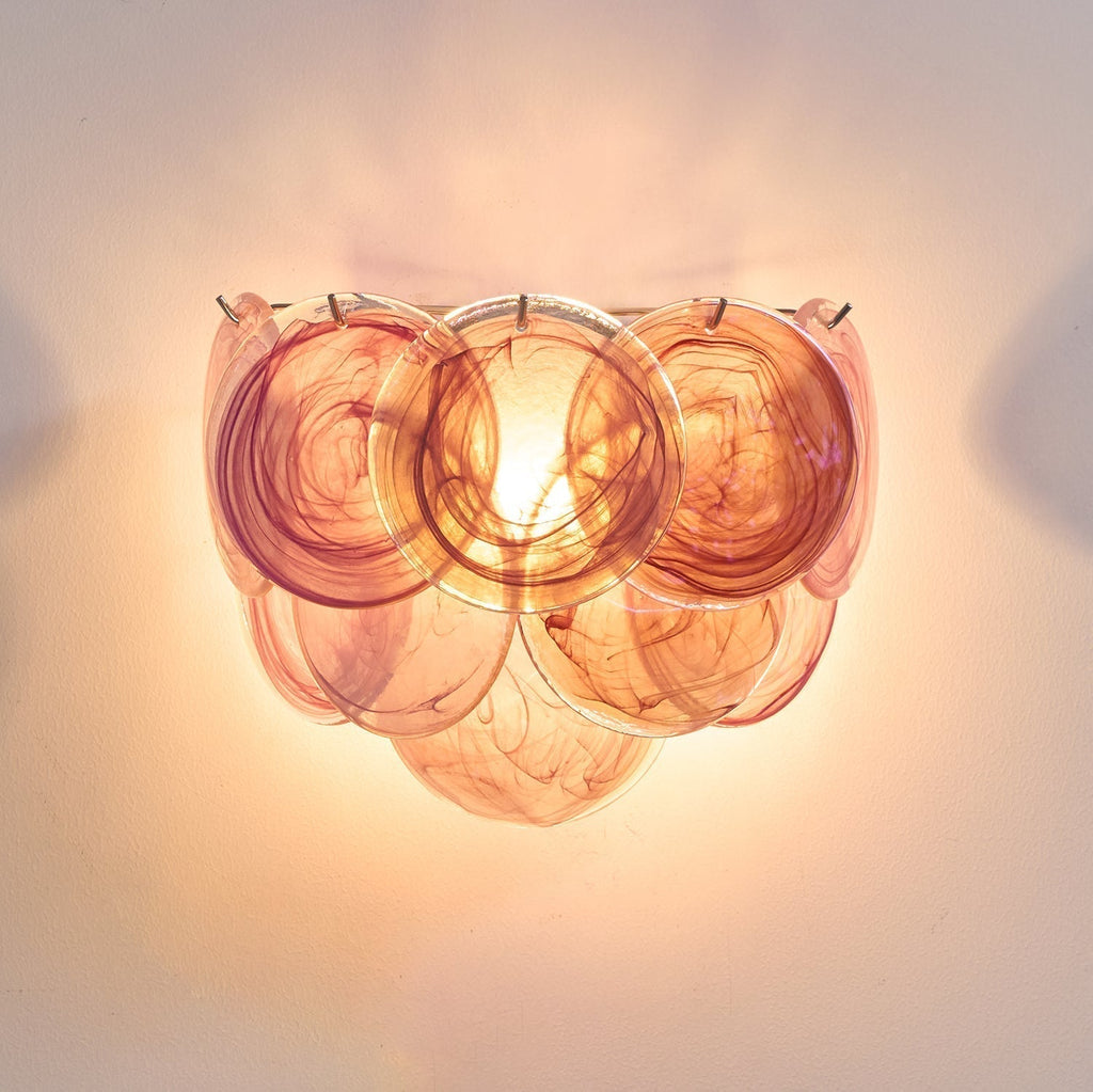 Aurora Applique Murale Disque Verre Murano Artistique - Neutralighting