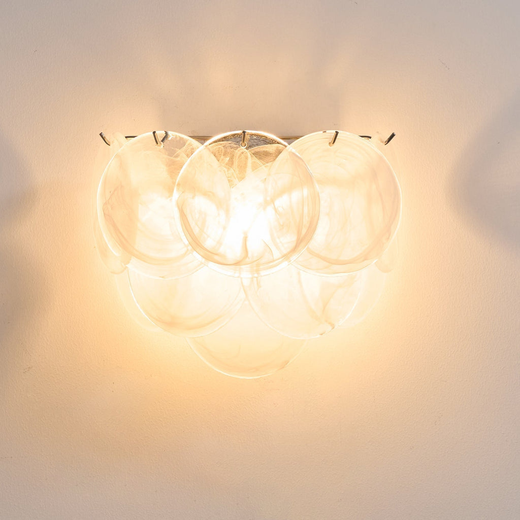 Aurora Applique Murale Disque Verre Murano Artistique - Neutralighting