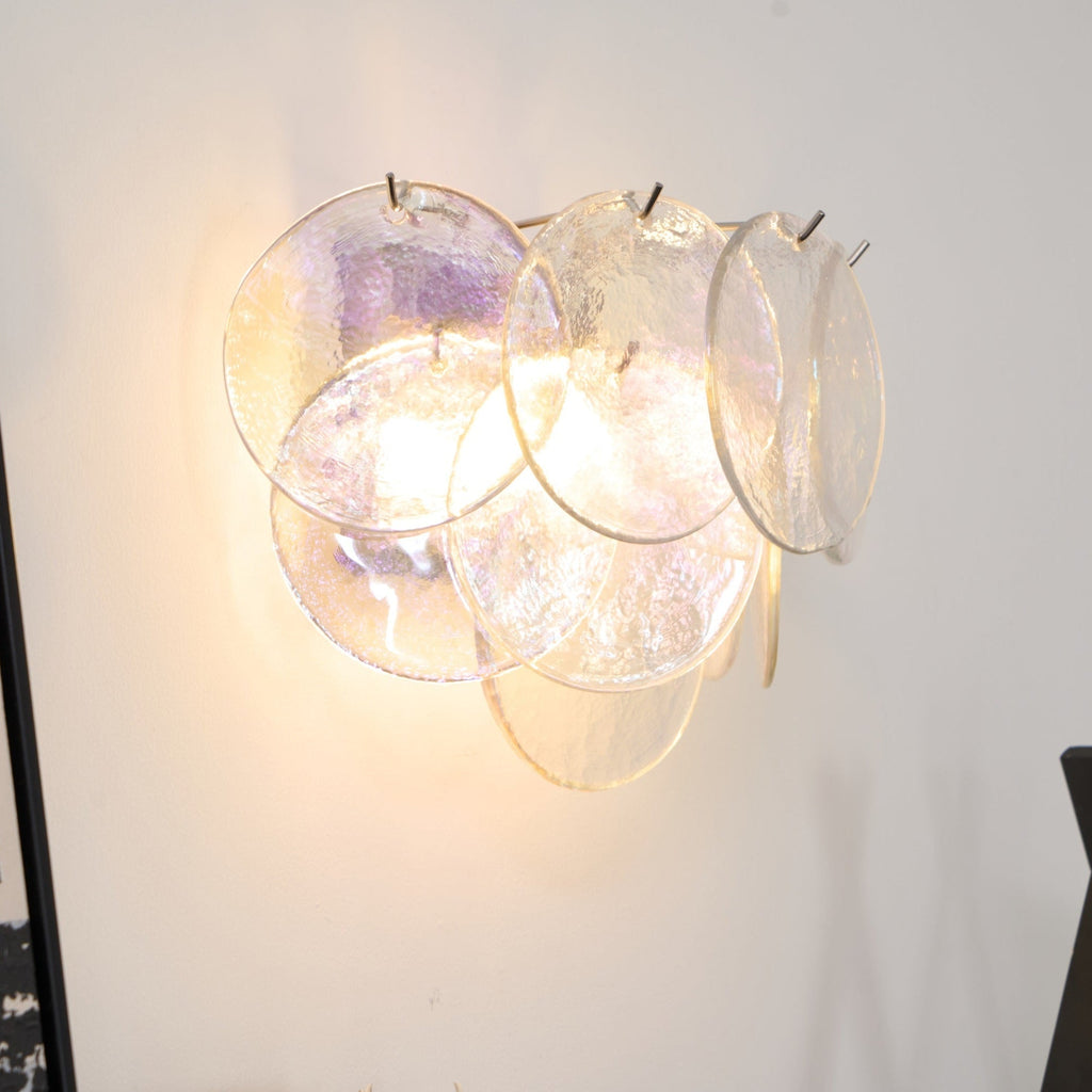 Aurora Applique Murale Disque Verre Murano Artistique - Neutralighting