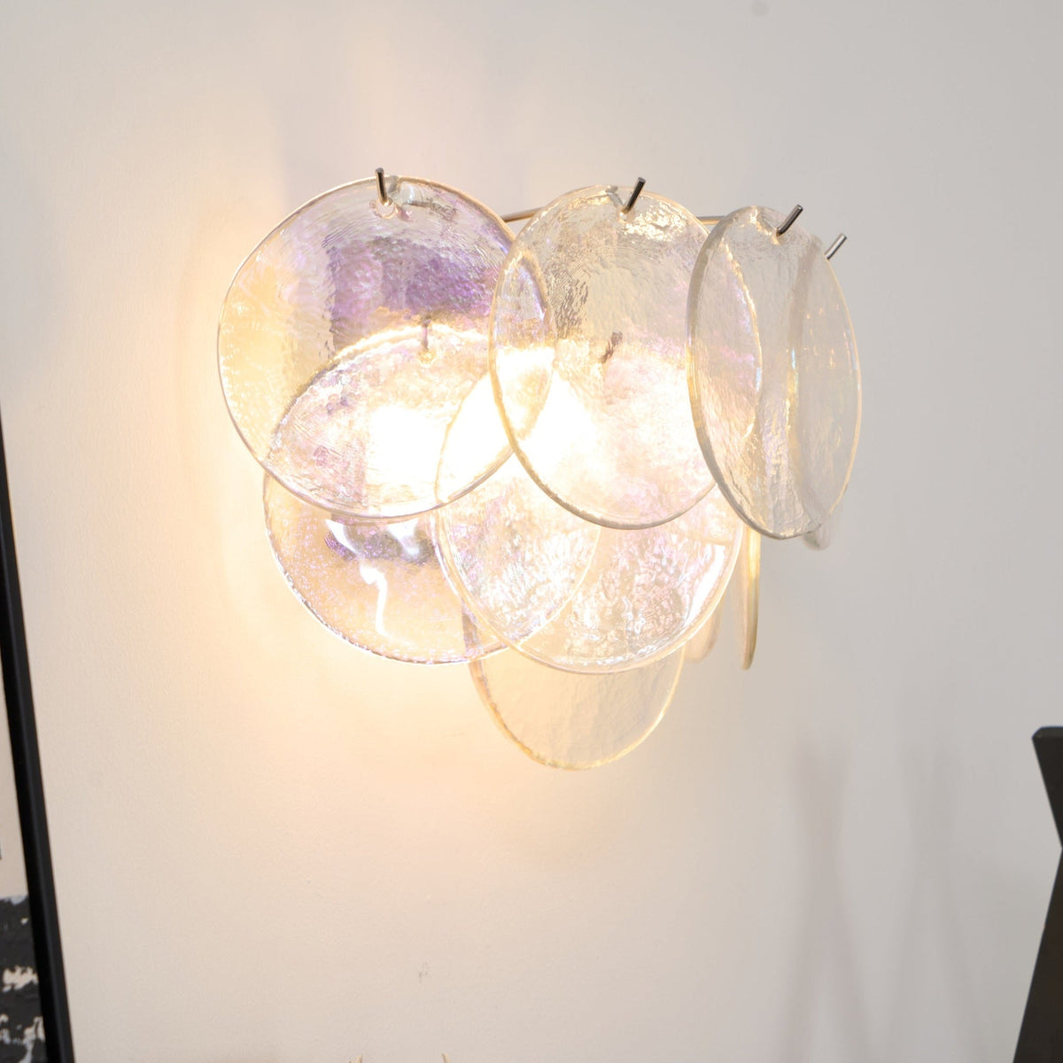 Aurora Applique Murale Disque Verre Murano Artistique - Neutralighting