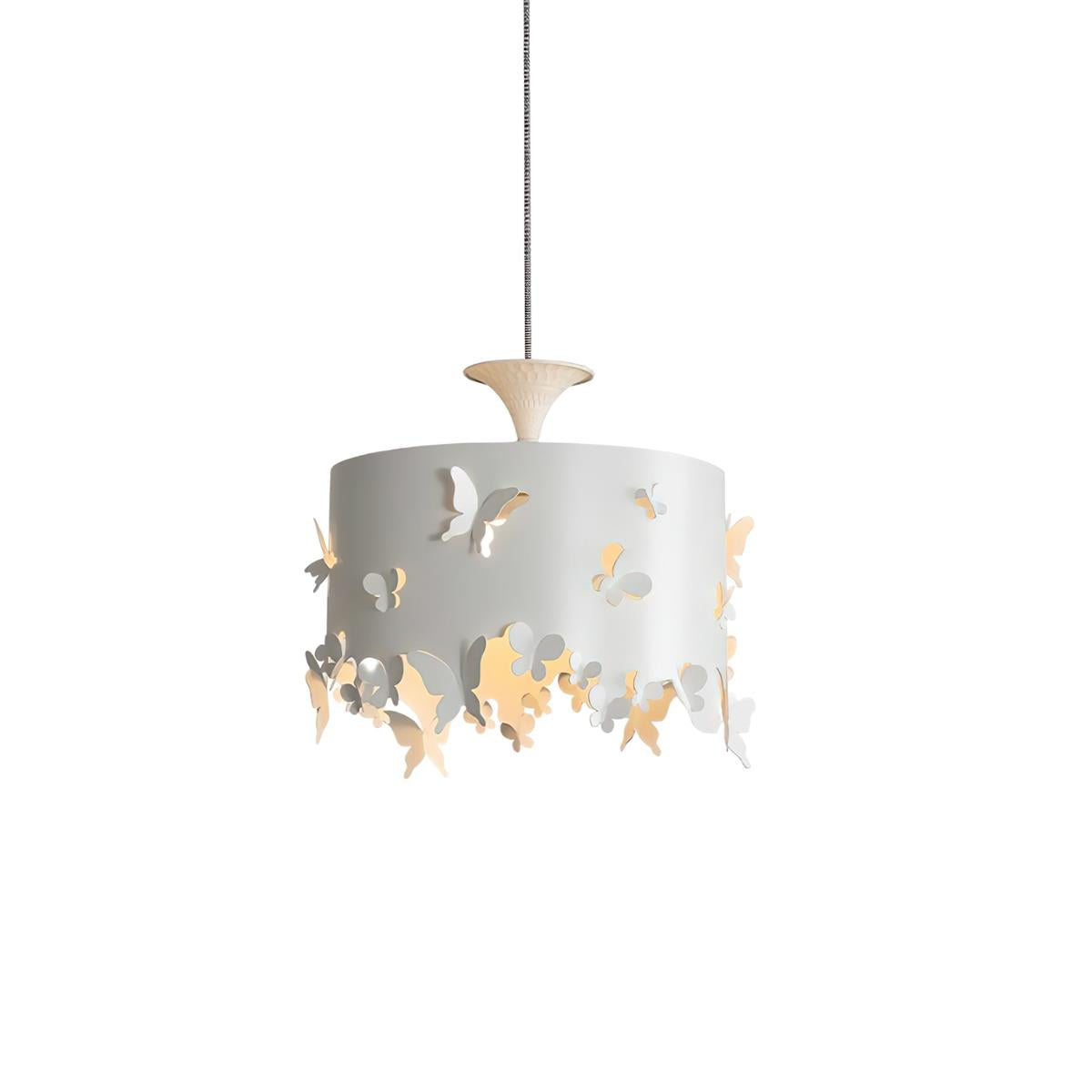 Papillon Suspension en Acier Blanc - Neutralighting
