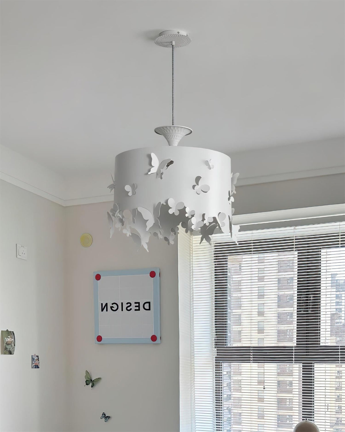 Papillon Suspension en Acier Blanc - Neutralighting