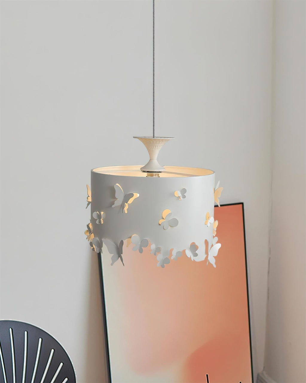 Papillon Suspension en Acier Blanc - Neutralighting