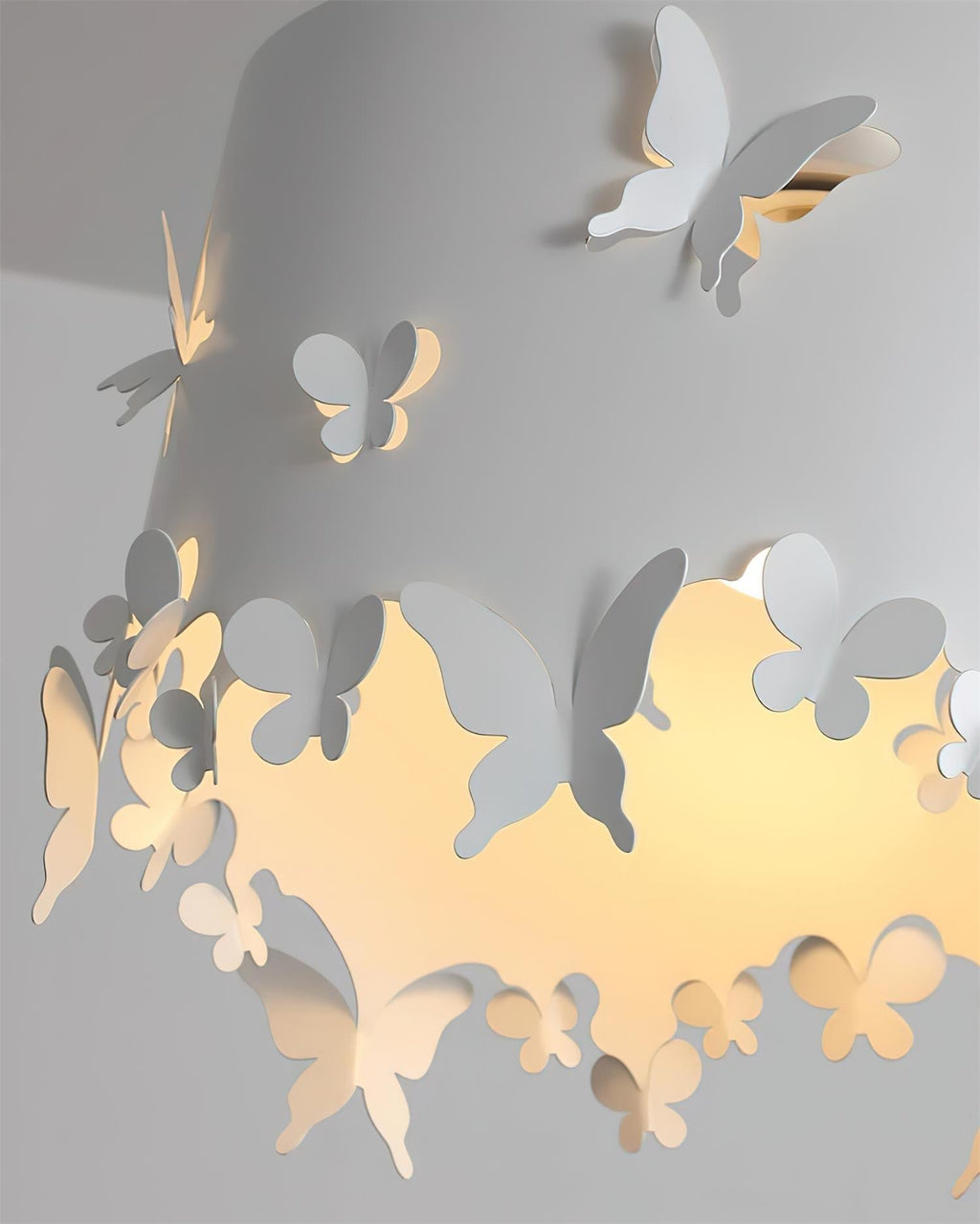 Papillon Suspension en Acier Blanc - Neutralighting