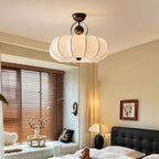 Yunshui Pétale Tissu Bronze Suspension Lumière - Neutralighting