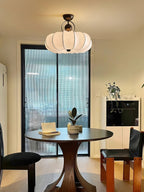 Yunshui Pétale Tissu Bronze Suspension Lumière - Neutralighting