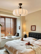 Yunshui Pétale Tissu Bronze Suspension Lumière - Neutralighting