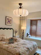 Yunshui Pétale Tissu Bronze Suspension Lumière - Neutralighting