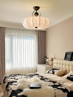 Yunshui Pétale Tissu Bronze Suspension Lumière - Neutralighting