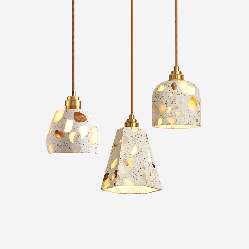 Lunette Suspension Terrazzo Sculptural Lumineuse - Neutralighting