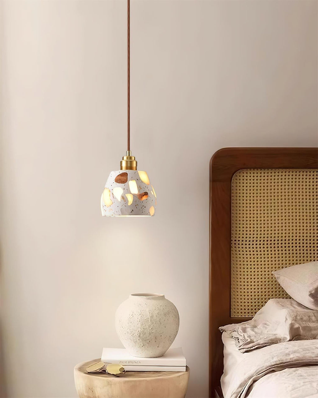 Lunette Suspension Terrazzo Sculptural Lumineuse - Neutralighting
