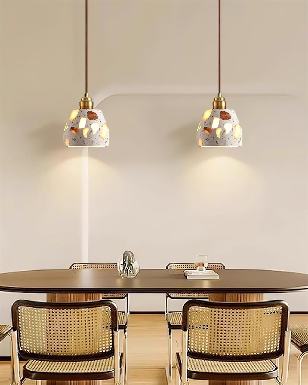 Lunette Suspension Terrazzo Sculptural Lumineuse - Neutralighting