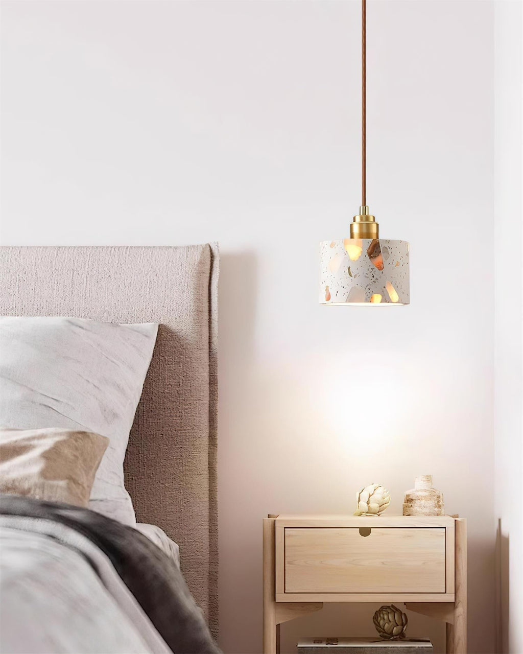 Lunette Suspension Terrazzo Sculptural Lumineuse - Neutralighting