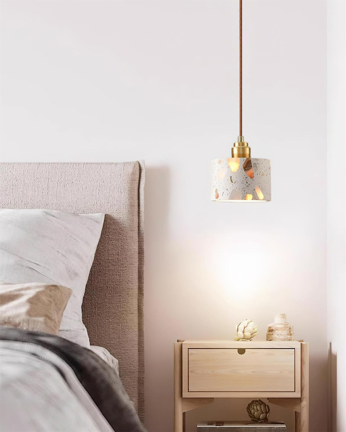 Lunette Suspension Terrazzo Sculptural Lumineuse - Neutralighting