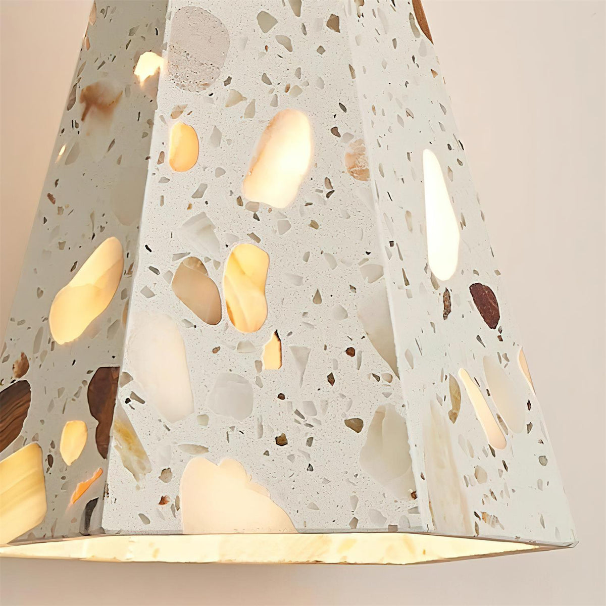 Lunette Suspension Terrazzo Sculptural Lumineuse - Neutralighting