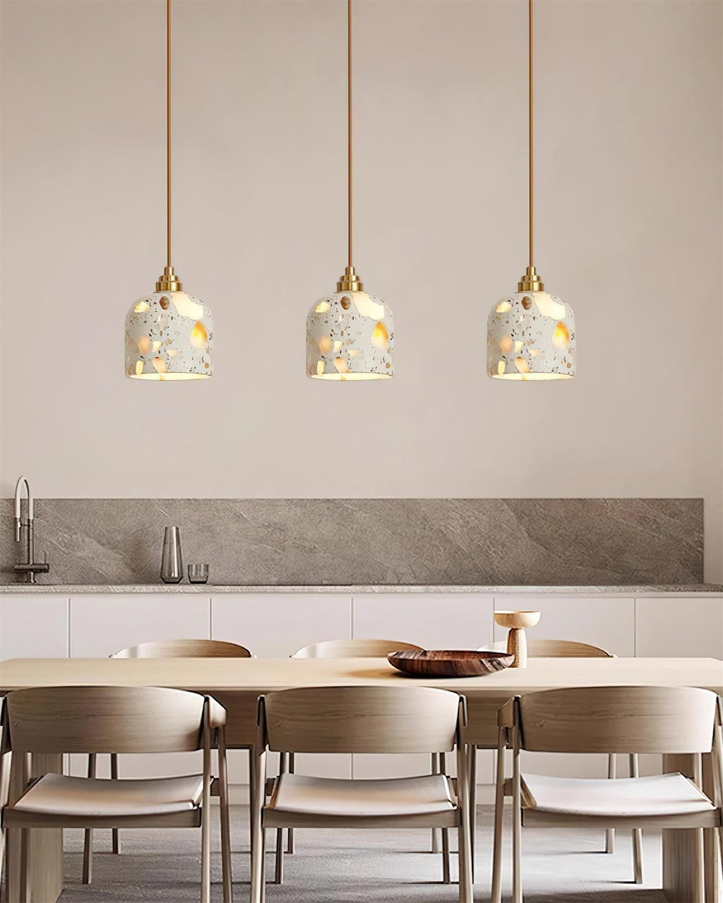 Lunette Suspension Terrazzo Sculptural Lumineuse - Neutralighting