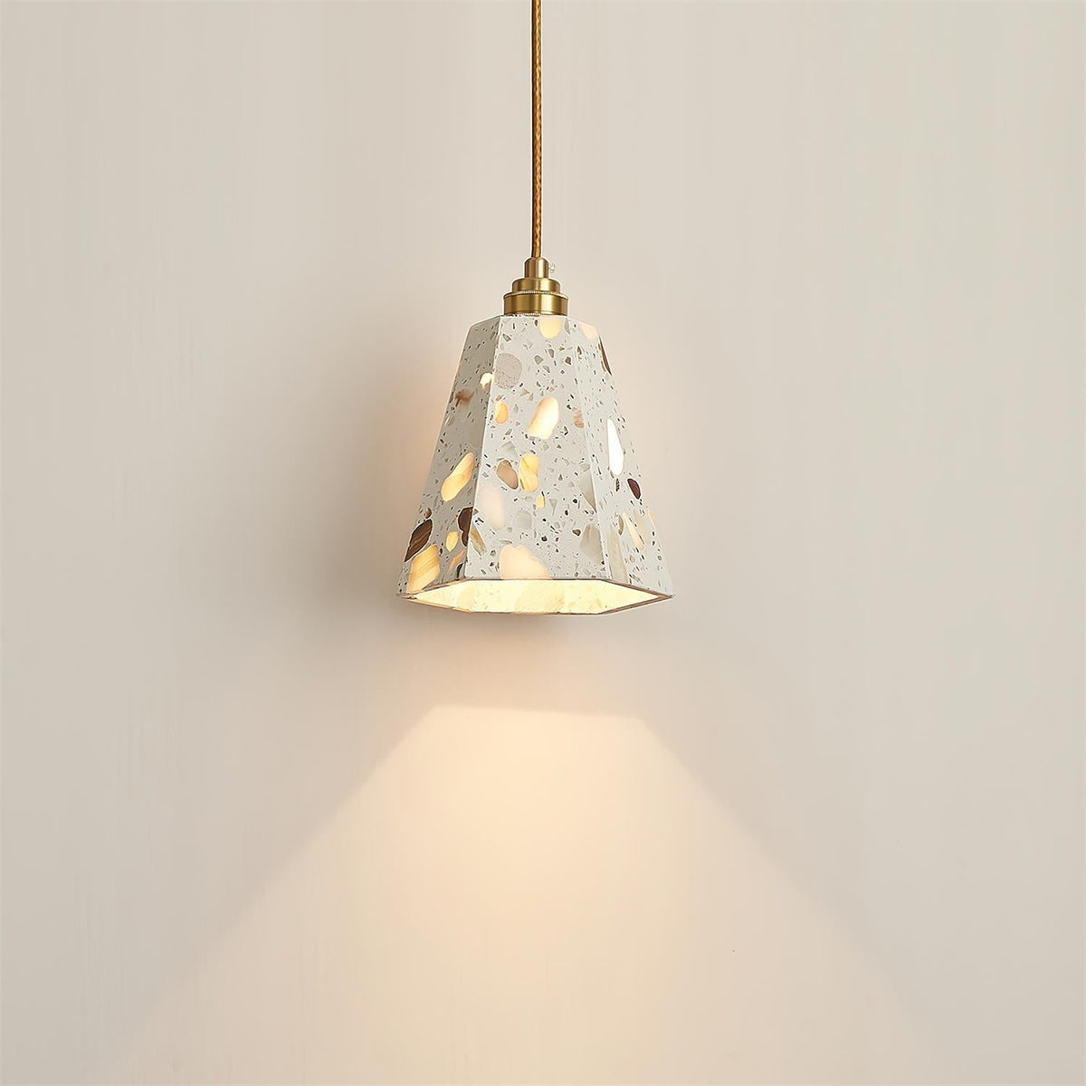 Lunette Suspension Terrazzo Sculptural Lumineuse - Neutralighting
