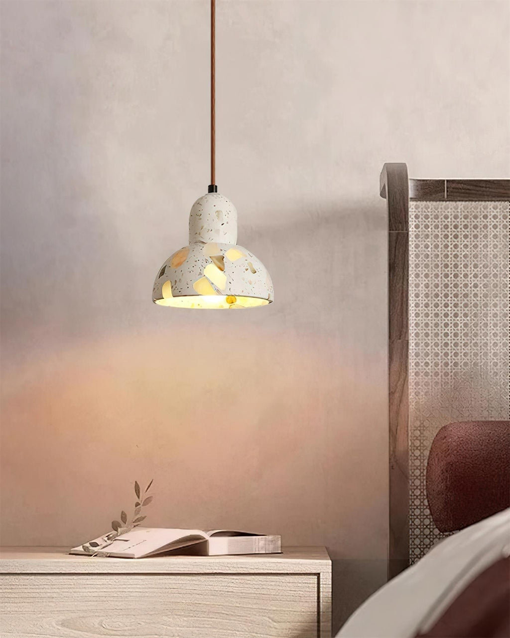 Lunette Suspension Terrazzo Sculptural Lumineuse - Neutralighting