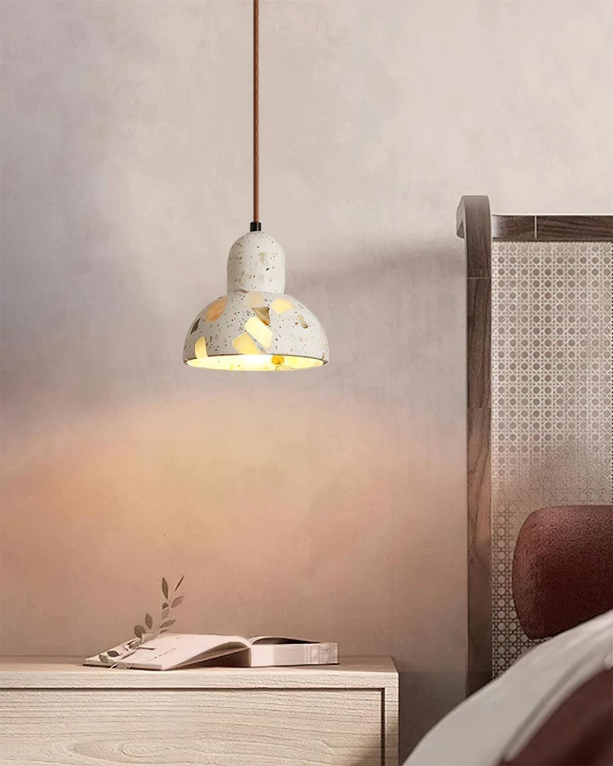 Lunette Suspension Terrazzo Sculptural Lumineuse - Neutralighting