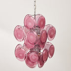 Luniva Lampe Pendante Groupes de Verre Rosé - Neutralighting