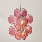 Luniva Lampe Pendante Groupes de Verre Rosé - Neutralighting