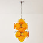 Luniva Lampe Pendante Groupes de Verre Rosé - Neutralighting